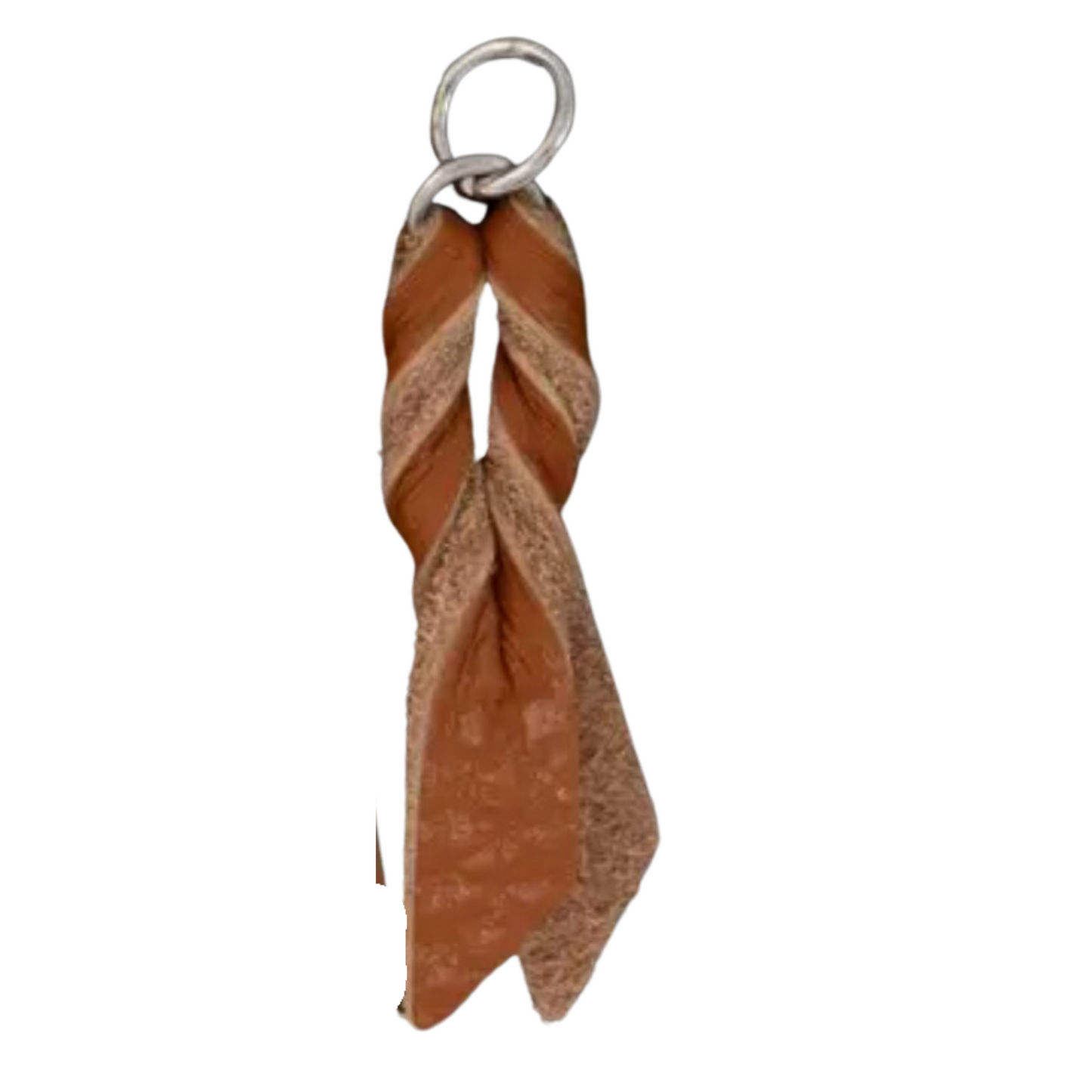 Make the earrings lean cowboy with a traditional tan leather tassel