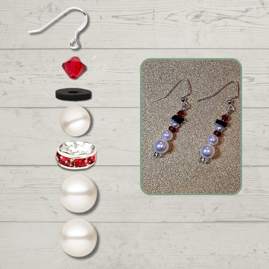 Snowman Earrings - DIY Kit